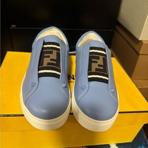 Fendi Blue and Black Women's Sneakers